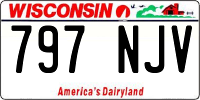 WI license plate 797NJV