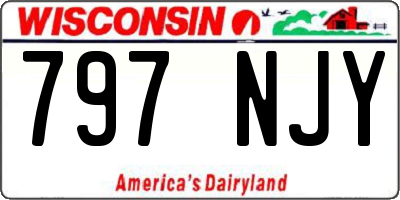 WI license plate 797NJY