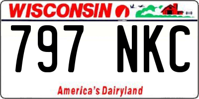 WI license plate 797NKC