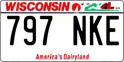 WI license plate 797NKE