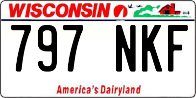 WI license plate 797NKF