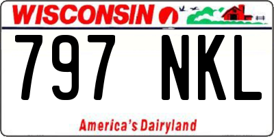 WI license plate 797NKL