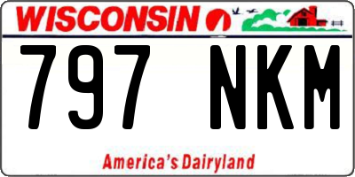 WI license plate 797NKM