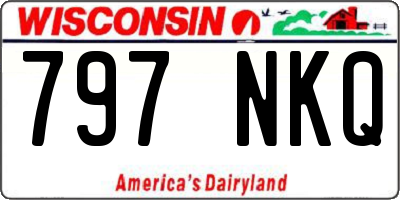 WI license plate 797NKQ