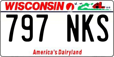 WI license plate 797NKS
