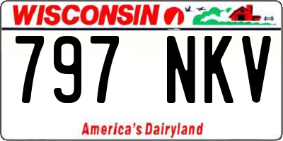 WI license plate 797NKV