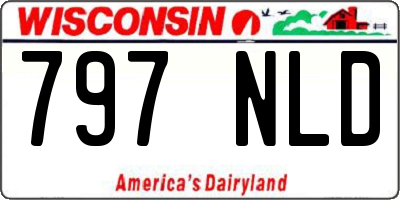 WI license plate 797NLD