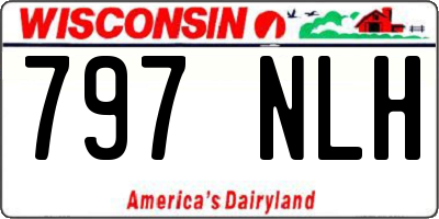 WI license plate 797NLH