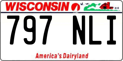 WI license plate 797NLI