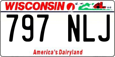 WI license plate 797NLJ