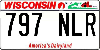 WI license plate 797NLR