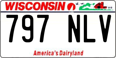 WI license plate 797NLV