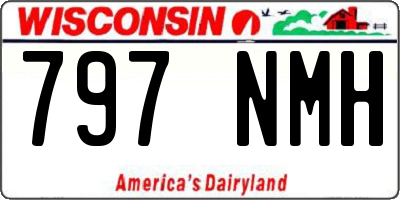 WI license plate 797NMH