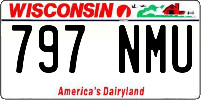 WI license plate 797NMU