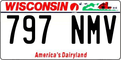 WI license plate 797NMV