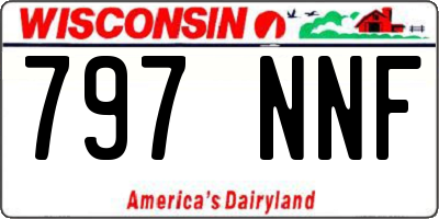 WI license plate 797NNF