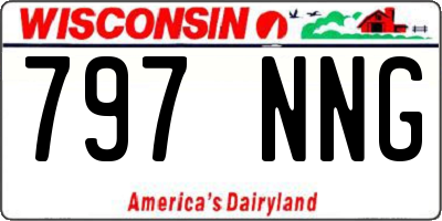 WI license plate 797NNG