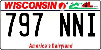 WI license plate 797NNI