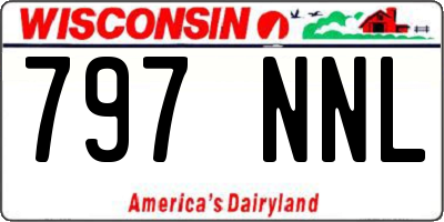 WI license plate 797NNL