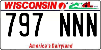 WI license plate 797NNN