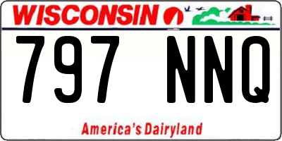 WI license plate 797NNQ