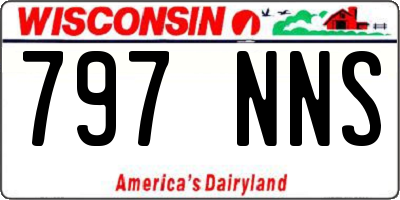 WI license plate 797NNS