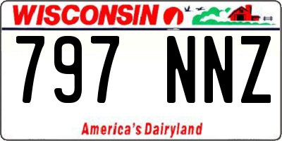 WI license plate 797NNZ