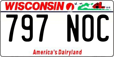 WI license plate 797NOC