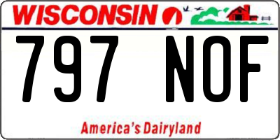 WI license plate 797NOF