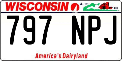 WI license plate 797NPJ