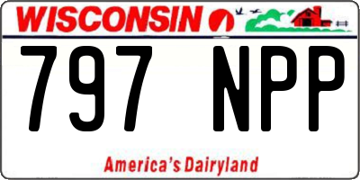 WI license plate 797NPP