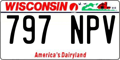 WI license plate 797NPV