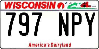 WI license plate 797NPY