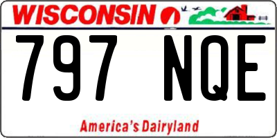 WI license plate 797NQE