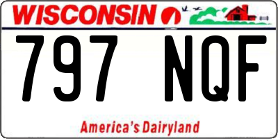 WI license plate 797NQF