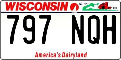 WI license plate 797NQH