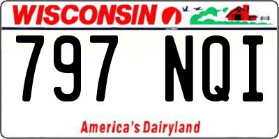 WI license plate 797NQI