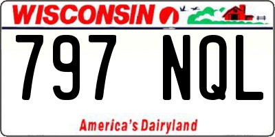 WI license plate 797NQL