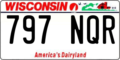 WI license plate 797NQR