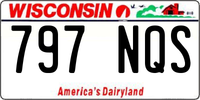 WI license plate 797NQS