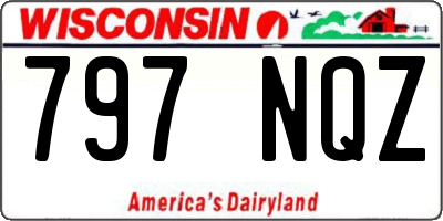 WI license plate 797NQZ