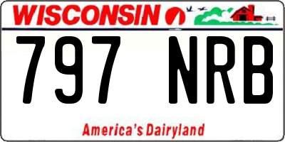 WI license plate 797NRB