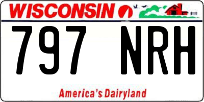 WI license plate 797NRH