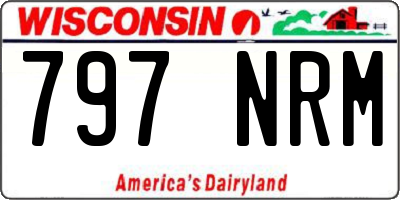 WI license plate 797NRM