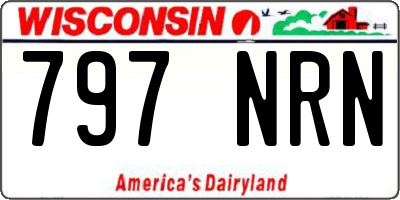 WI license plate 797NRN