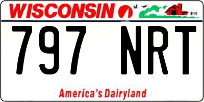 WI license plate 797NRT