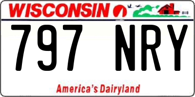 WI license plate 797NRY