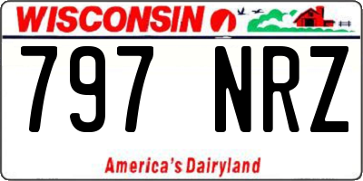 WI license plate 797NRZ