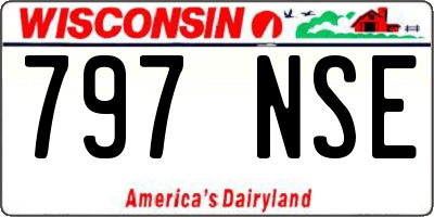 WI license plate 797NSE