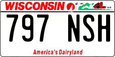 WI license plate 797NSH